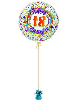  18th Birthday Balloon. 18th Spinning Star. Balloons In A Box. 