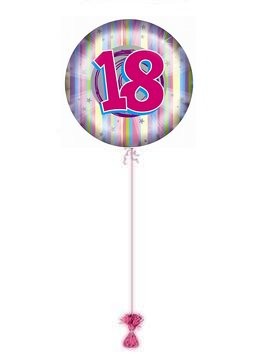 18th Pink & Pastle. 18th birthday balloons.