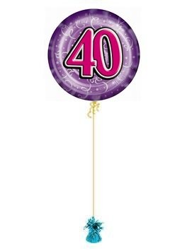 40th Purple Party Streamers