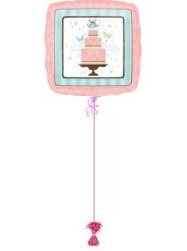 Wedding Day Cake. Wedding Balloons.