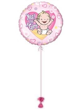 Yes I’m A Girl Balloon. Baby Balloons Delivered.