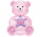 Baby Girl Jumbo Bear Balloon. Baby Girl Balloons.