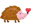 Cute Hedgehog Love Balloons. Balloon Post.