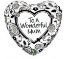 Wonderful Mum Balloon. Mothers day balloons.