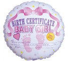 Baby Girl Birth Certificate 