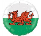 Welsh Draig. Welsh Flag Balloon. Special Occasion Balloons.