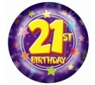 21st Bright Star Balloon. 21st Birthday Balloons In A Box.