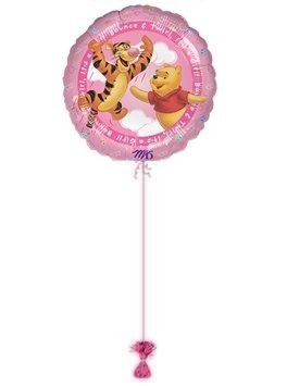 WINNIE THE POOH IT'S A GIRL BALLOON. Baby Girl Balloons.