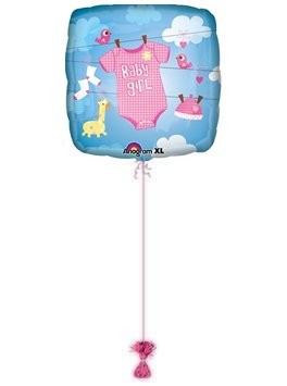 Baby Girl Baby Grow Balloons. Baby Balloons Delivered. 