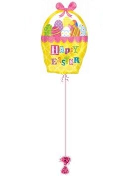 Easter Basket Balloons. Balloon Bouquet Delivery.