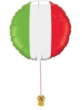 Balloon In A Box. il tricolore italiano. Italian Flag balloon.