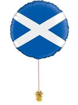 Scottish Saltire. Scottish Flag balloon. Special Occasion Balloon.