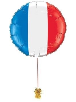 Le drapeau tricolore. French Flag Balloon. Special Occasion Balloon.