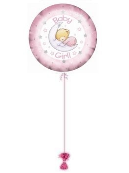 Baby Girl SHHH! Balloons. Baby balloons By Post.