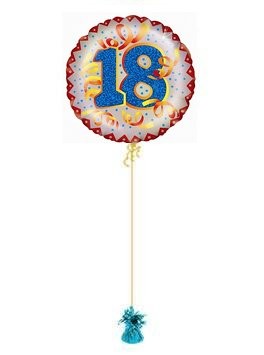 18th Birthday Balloon. 18th Birthday Streamers. Balloons In A Box. 