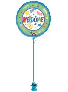 Welcome Balloon. Balloons Bouquets By Post Delivered In A Box.