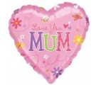 Love You Mum Pink Heart 