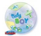 Baby Boy Airplanes Bubble Balloons.