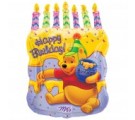Winnie The Pooh Cake With Candles 