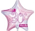30th Pink Shimmer Star 